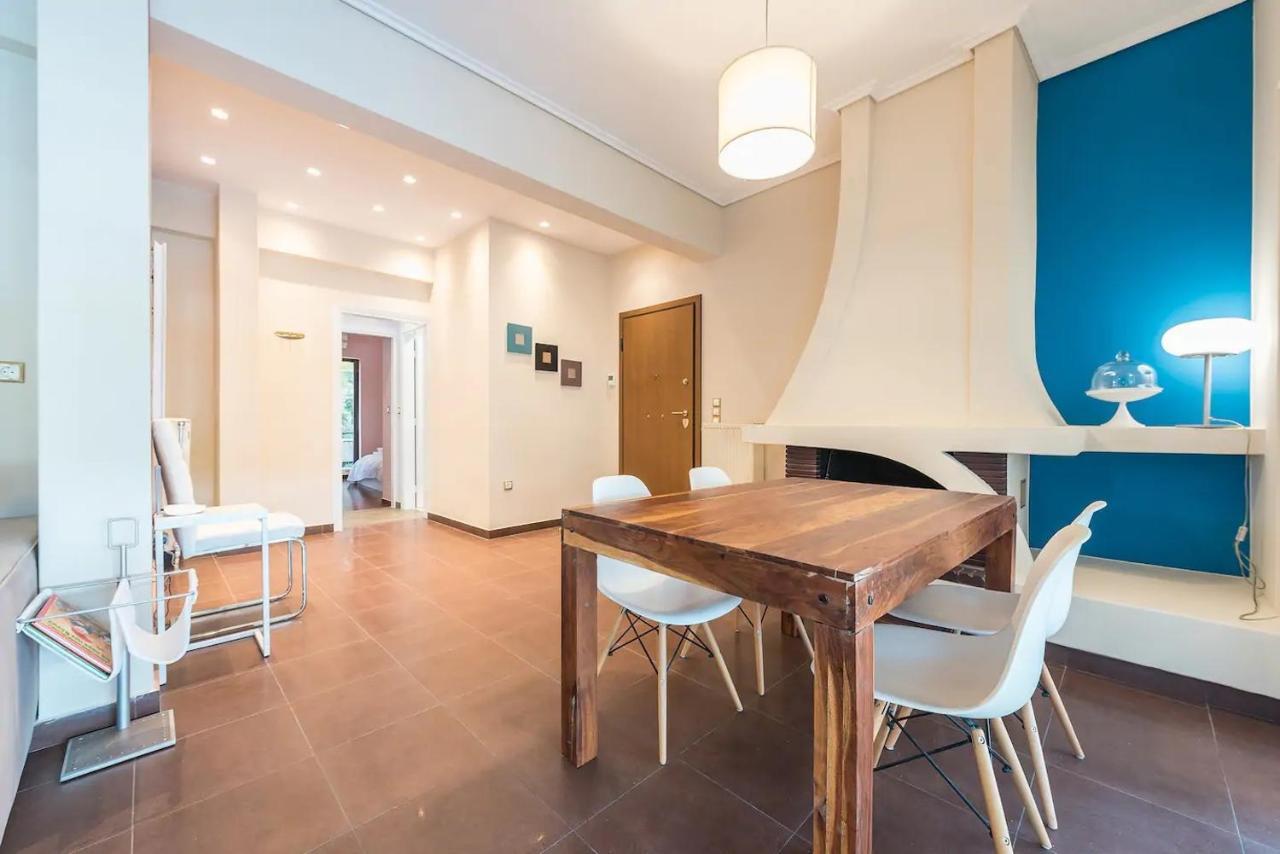 Glyfada Glass-Walled Designed Apt Aten Exteriör bild