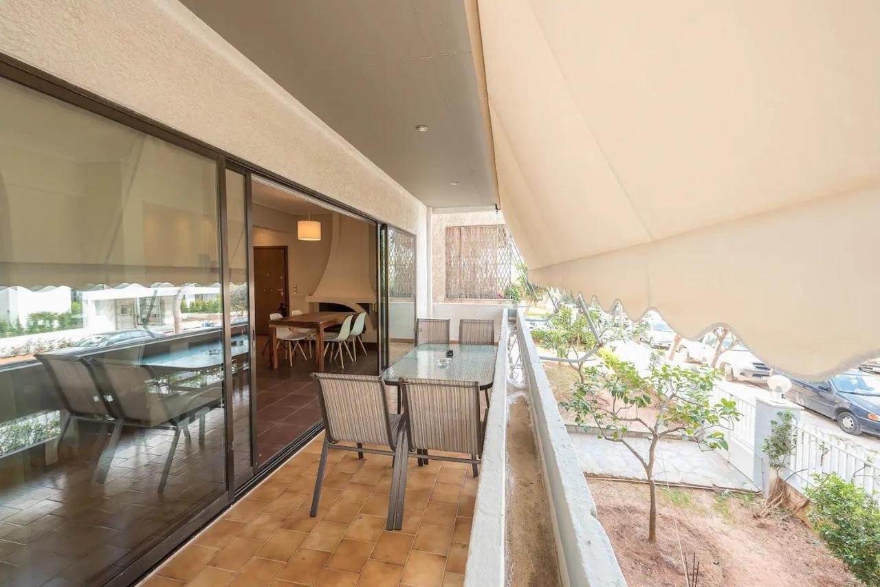 Glyfada Glass-Walled Designed Apt Aten Exteriör bild