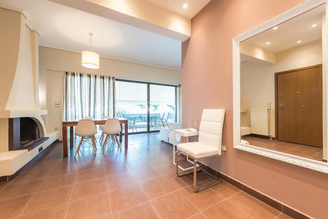 Glyfada Glass-Walled Designed Apt Aten Exteriör bild